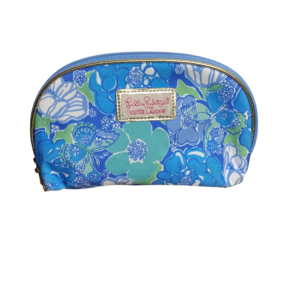 Lilly Pulitzer Estee Lauder Floral‎ Cosmetic Makeup Bag Pouch